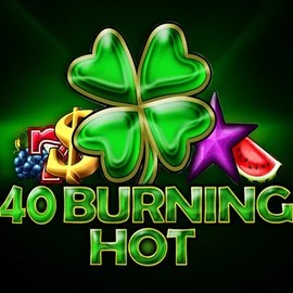 40 Burning Hot online game logo by Amusnet Interactive on ninlayy.com