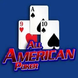 All American Poker slot logo by RTG (Reel Time Gaming) at Ninlay Casino