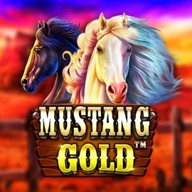 Mustang Gold online game logo by Pragmatic Play on ninlayy.com