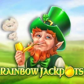 Rainbow Jackpots by Red Tiger Gaming, showcased at ninlayy.com – game logo