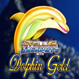 Jackpots logo of Dolphin Gold with Stellar Jackpots from Lightning Box Game at Ninlay Casino