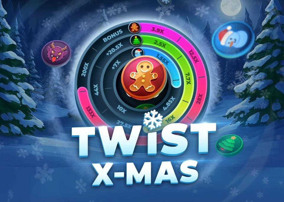 Twist X-mas slot icon by InOut, available at Ninlay Casino